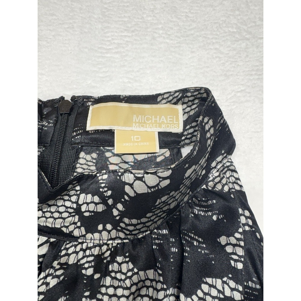 Michael Kors sleeveless halter top 100% Silk Babydoll Style Sz 10 Classic Chic - Picture 4 of 13